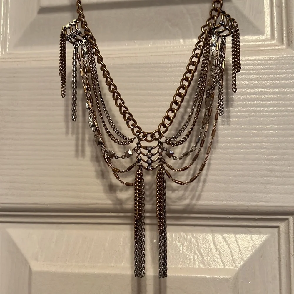 Tribal Statement Women’s Necklace Chain & Tassels Design Y2K Fashion